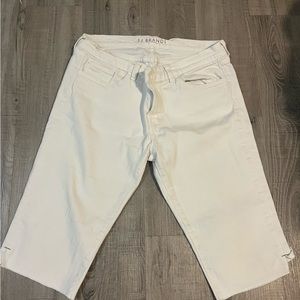 Jay Brand  White  jean capri style shorts  size 30